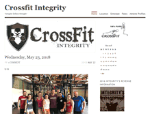 Tablet Screenshot of crossfitintegrity.com